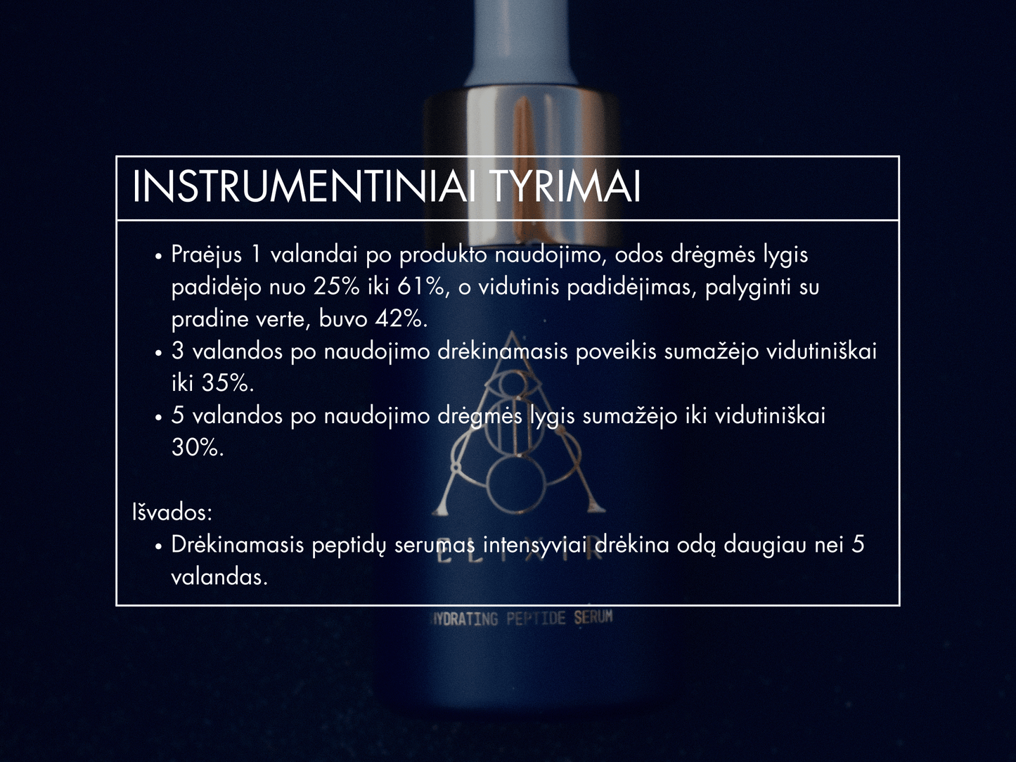 Drėkinantis serumas su peptidais ELIXIR