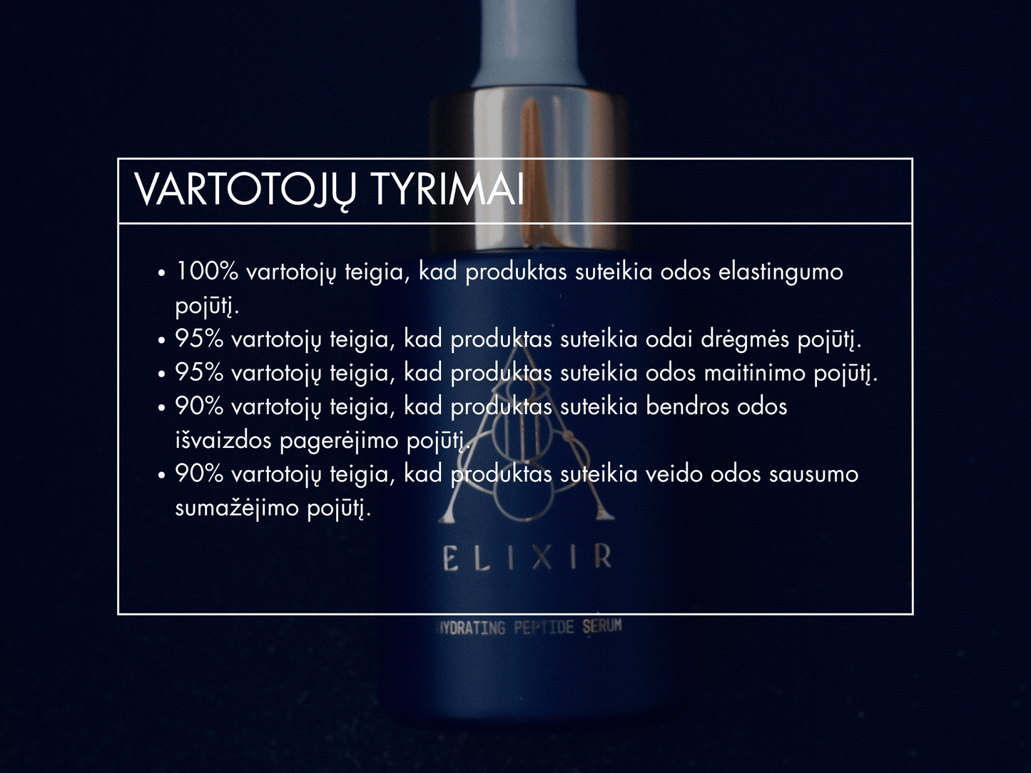 Drėkinantis serumas su peptidais ELIXIR